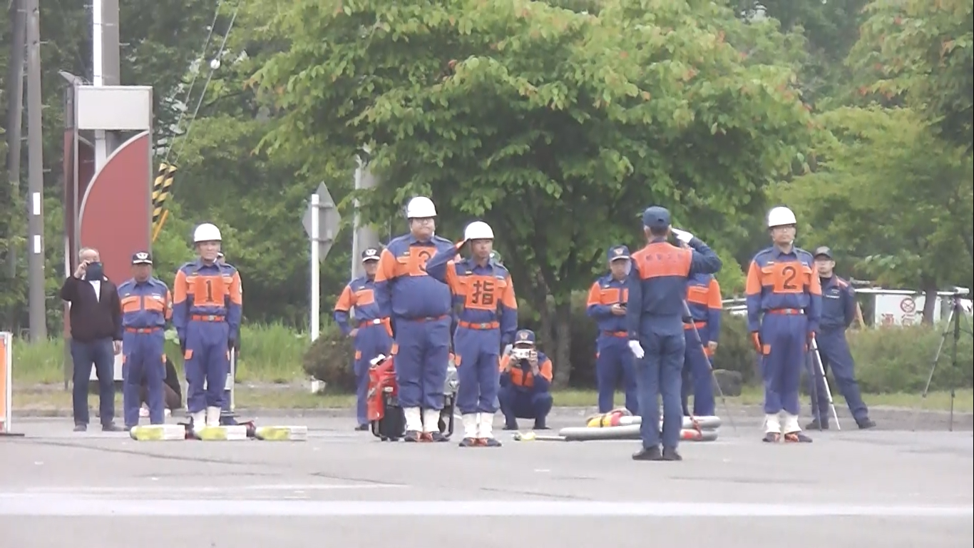 小型ポンプ操法