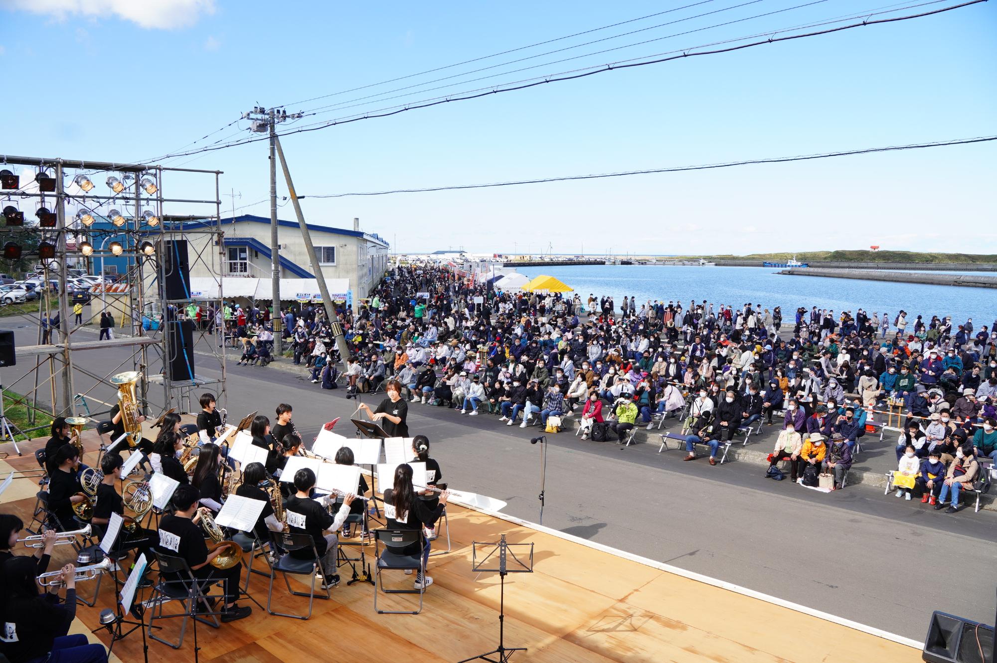 根室さんま祭りの会場