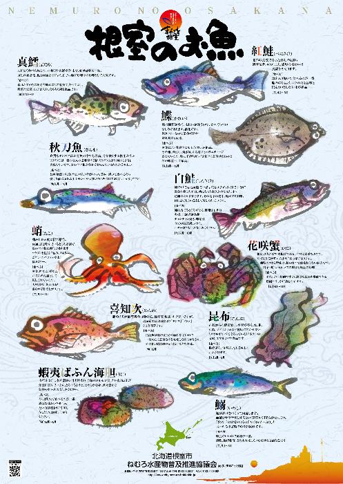 「根室のお魚」ポスター
