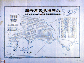 明治35年頃の北海道根室市街図の写真