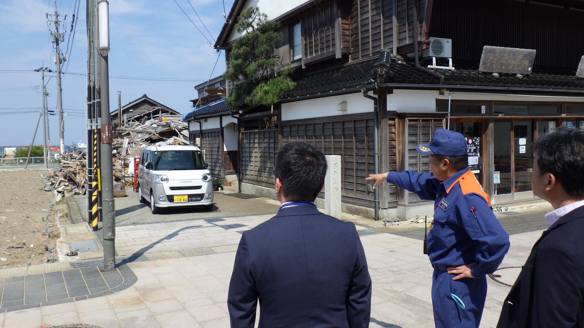 輪島市大規模火災現場