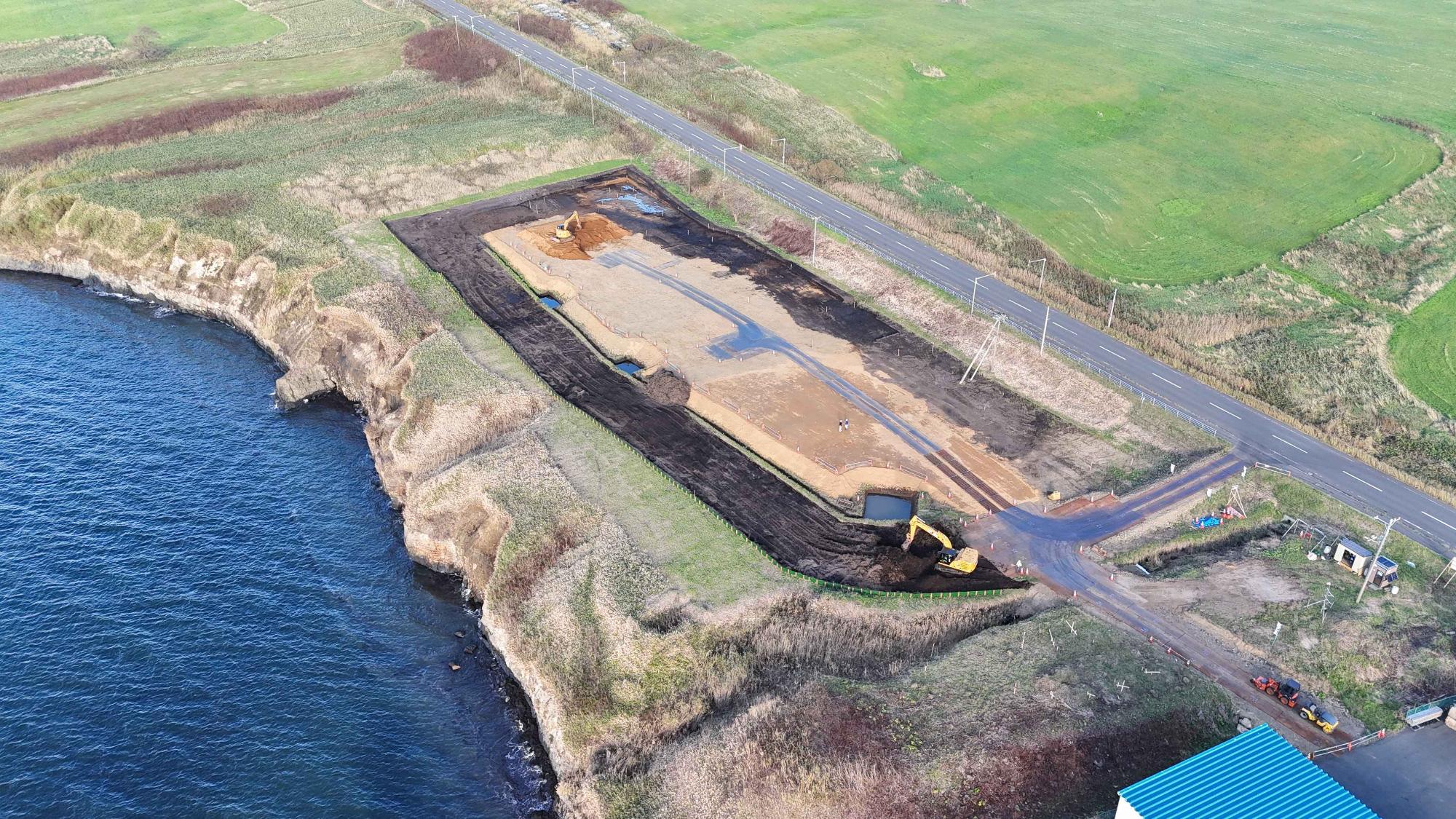 工事状況（西側より撮影）9月