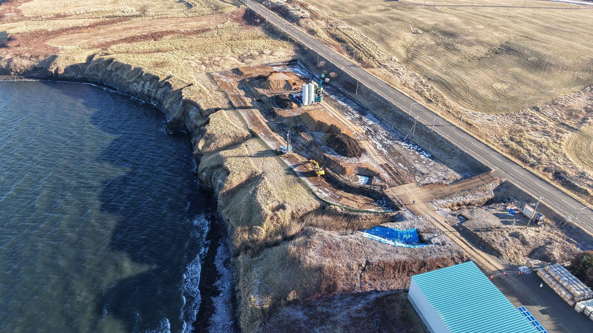 工事状況（西側より撮影）11月