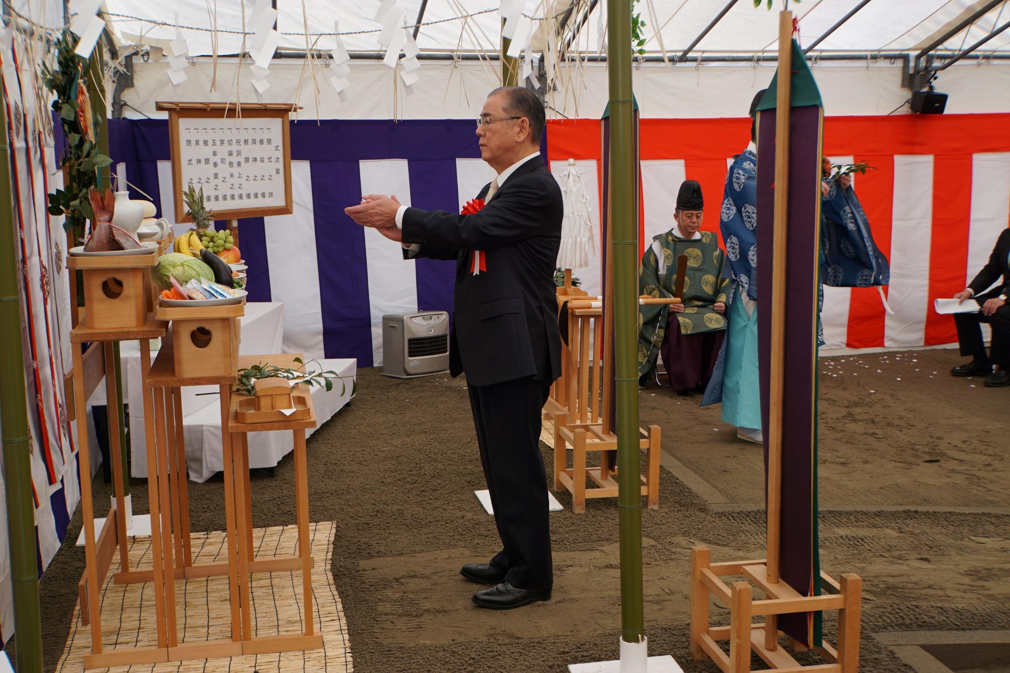 安全祈願祭　市長
