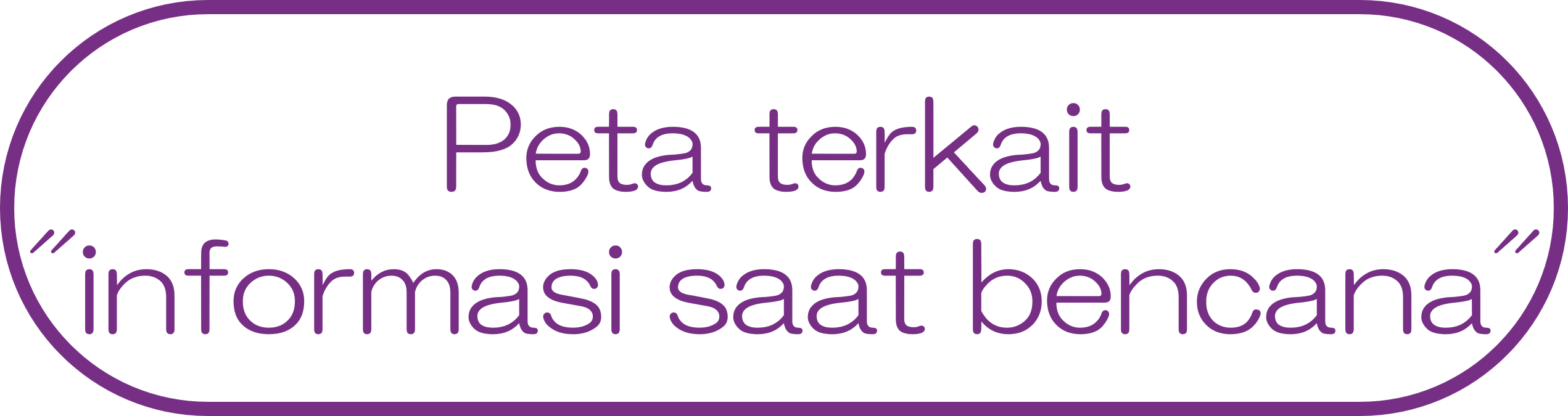 Peta terkait "informasi saat bencana"