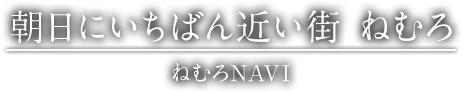 朝日にいちばん近い街　ねむろ　ねむろNAVI